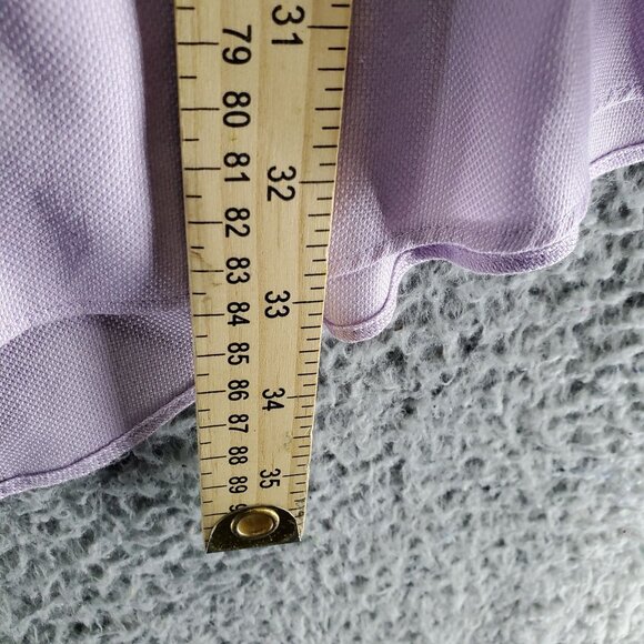 Enro Shirt Mens Size 16.5 Purple Royal Oxford Non-Iron Long Sleeve Classic Dress - Picture 4 of 7